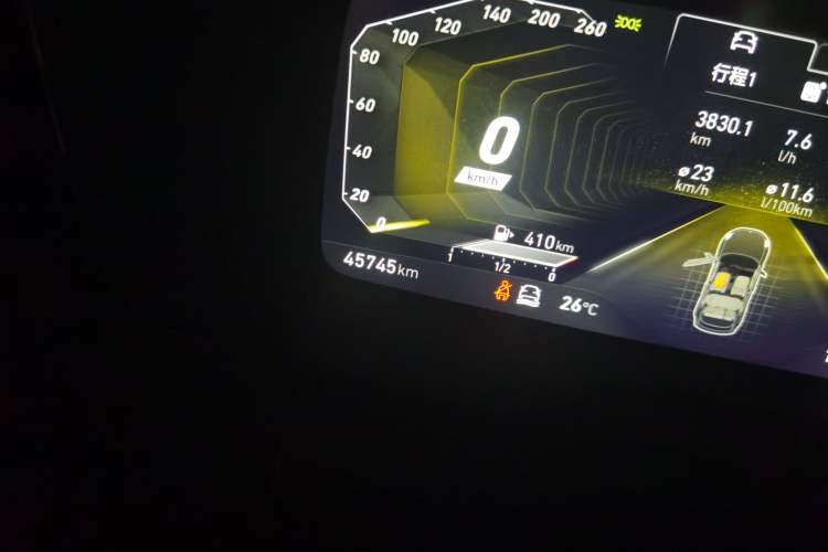 Used Lynk & Co 02 Hatchback 2021 2.0TD Halo Odometer Close Up