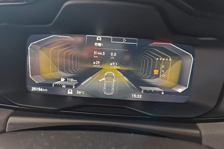 Used Lynk & Co 02 Hatchback 2022 2.0TD Plus Odometer Close Up