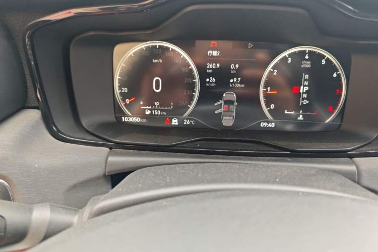 Used Lynk & Co 03 2019 2.0TD Automatic Trend Edition Odometer Close Up