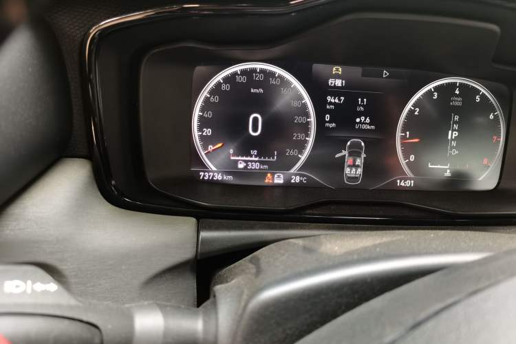 Used Lynk & Co 03 2019 2.0TD Automatic Jing Pro Edition Odometer Close Up