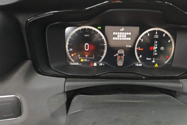 Used Lynk & Co 03 2019 2.0TD Automatic Trend Edition Odometer Close Up