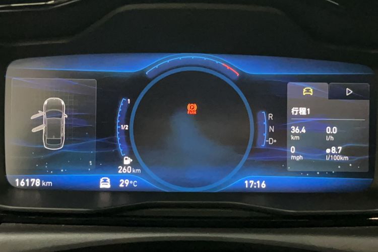 Used Lynk & Co 03 2019 2.0TD Automatic Jing Pro Edition Odometer Close Up