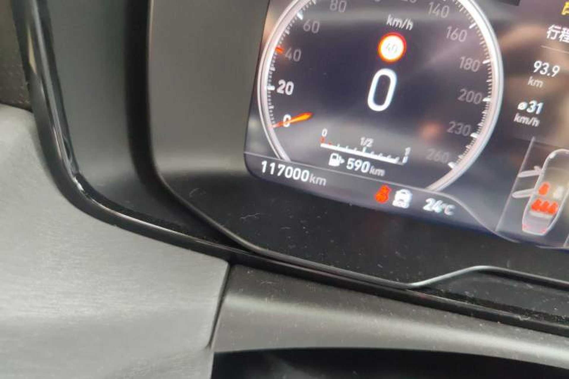 Used Lynk & Co 03 2019 2.0TD Automatic Jing Pro Edition Odometer Close Up