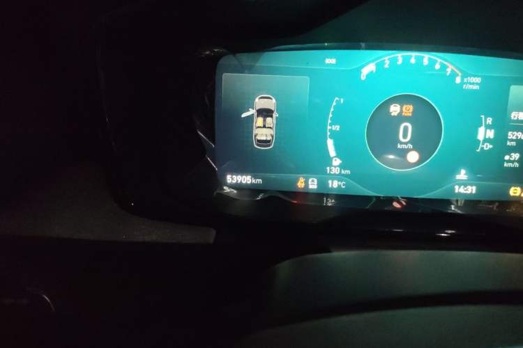 Used Lynk & Co 03 2020 1.5TD DCT JingPro Edition Odometer Close Up