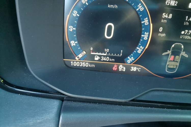 Used Lynk & Co 03 2021 1.5TD DCT Jing Champion Edition Odometer Close Up