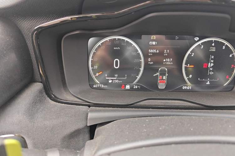 Used Lynk & Co 03 2021 03+ 2.0TD Automatic Wind-Chasing Edition Odometer Close Up