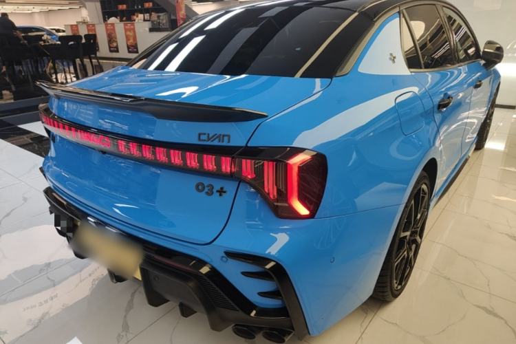 Used Lynk & Co 03 2023 03+ 2.0TD Automatic Cyan Custom Edition Rear Right 45 Deg