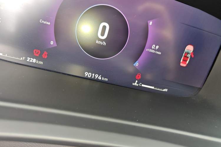 Used Lynk & Co 06 2020 1.5T JinPro model Odometer Close Up