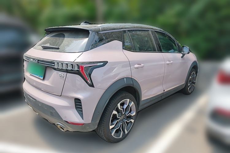 Used Lynk & Co 06 2021 1.5T Shero Pink Special Edition Rear Right 45 Deg