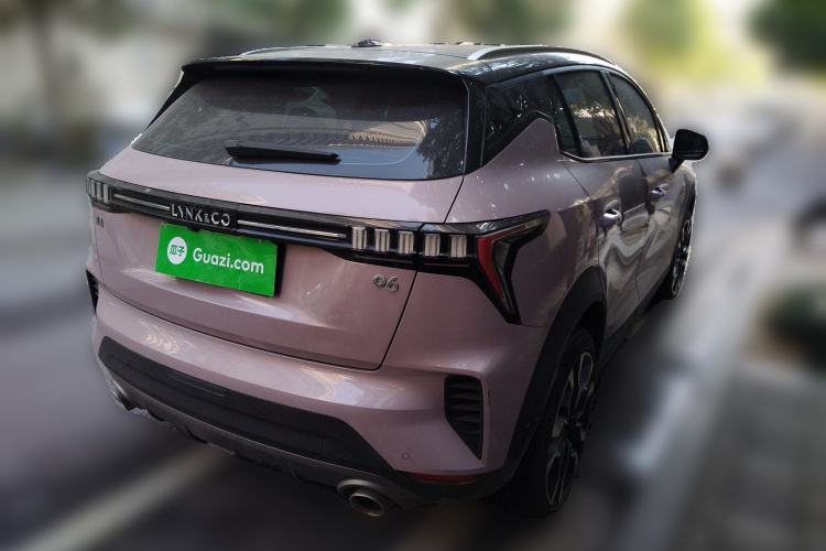Used Lynk & Co 06 2021 1.5T Shero Pink Special Edition Rear Right 45 Deg