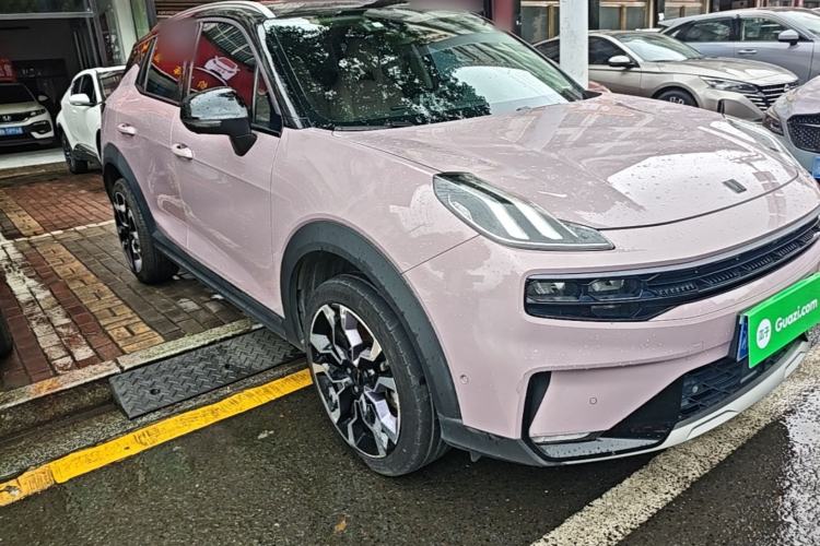 Used Lynk & Co 06 2021 1.5T Shero Pink Special Edition Front Right 45 Deg