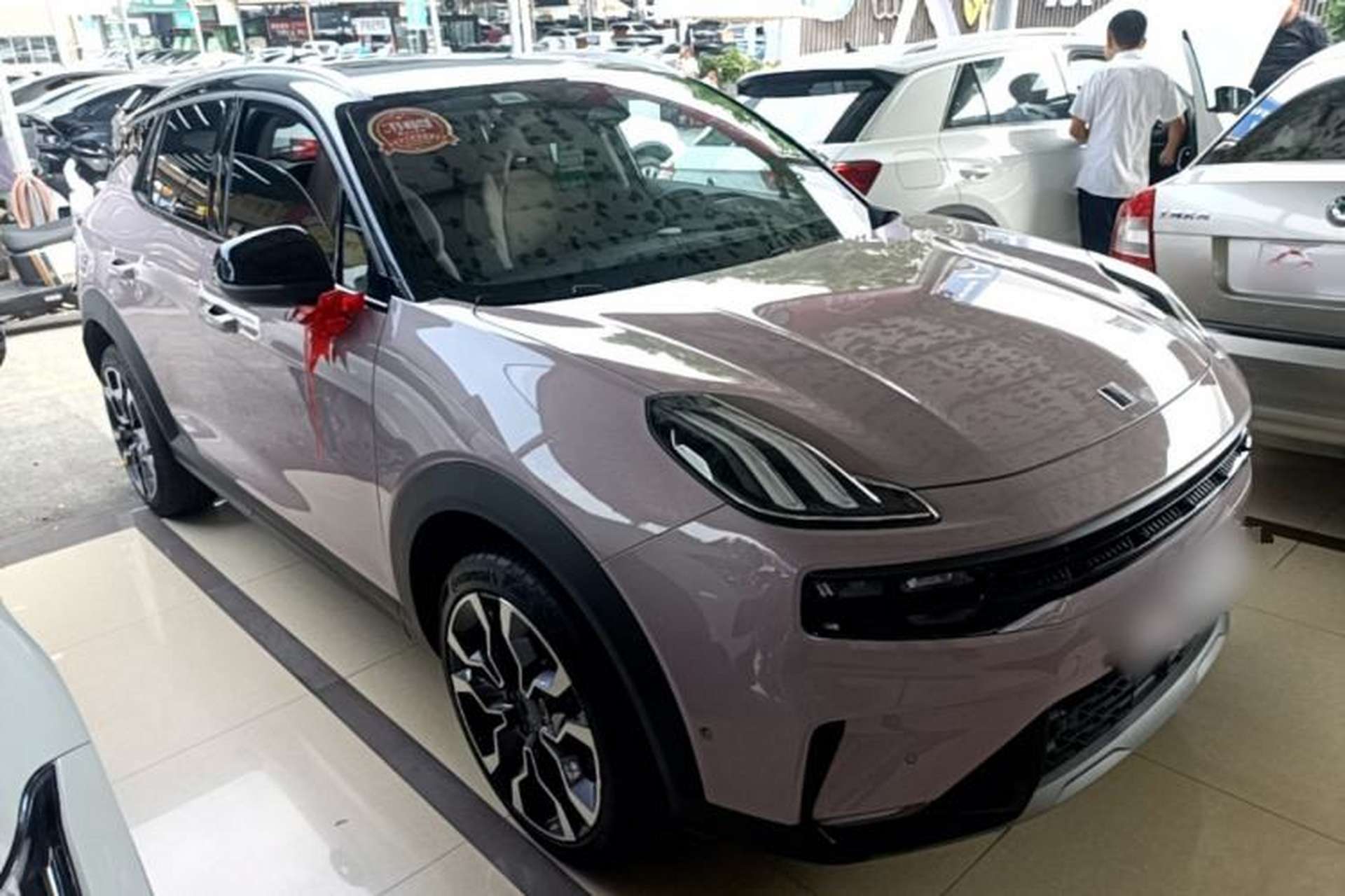 Used Lynk & Co 06 2021 1.5T Shero Pink Special Edition Front Right 45 Deg