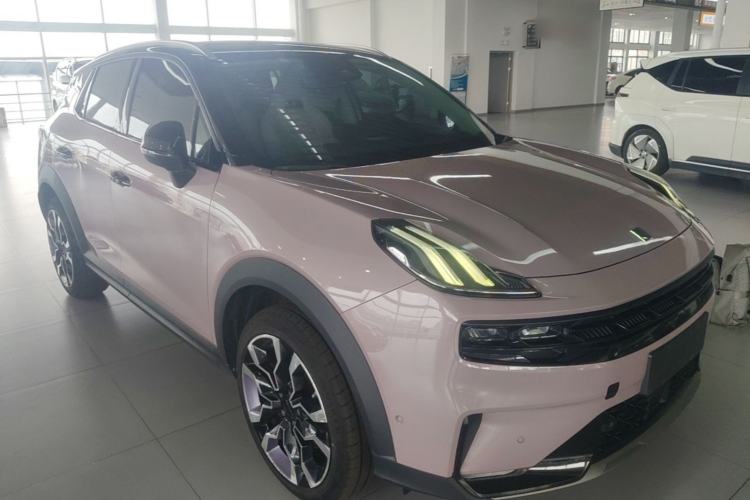 Used Lynk & Co 06 2021 1.5T Shero Pink Special Edition Front Right 45 Deg