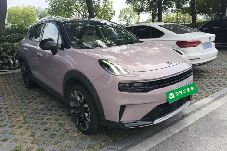 Used Lynk & Co 06 2021 1.5T Shero Pink Special Edition Front Right 45 Deg