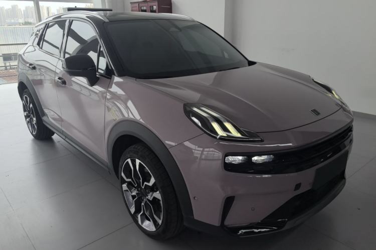 Used Lynk & Co 06 2021 1.5T Shero Pink Special Edition Front Right 45 Deg