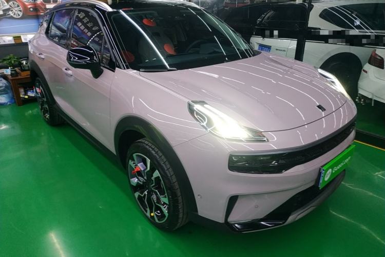 Used Lynk & Co 06 2021 1.5T Shero Pink Special Edition Front Right 45 Deg