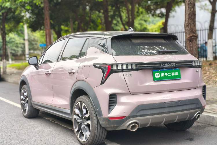 Used Lynk & Co 06 2021 1.5T Shero Pink Special Edition Rear Left 45 Deg