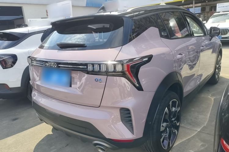 Used Lynk & Co 06 2021 1.5T Shero Pink Special Edition Rear Right 45 Deg