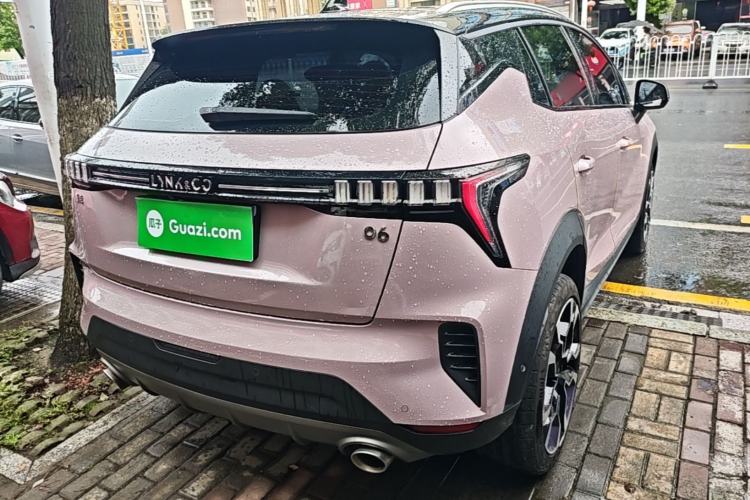 Used Lynk & Co 06 2021 1.5T Shero Pink Special Edition Rear Right 45 Deg