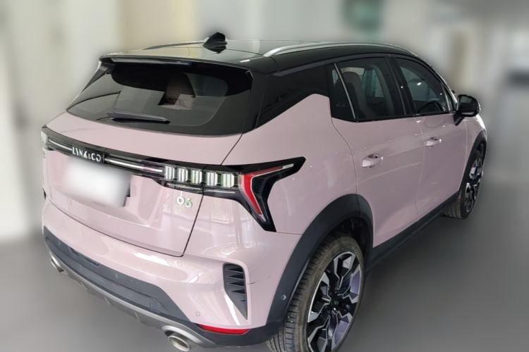Used Lynk & Co 06 2021 1.5T Shero Pink Special Edition Rear Right 45 Deg