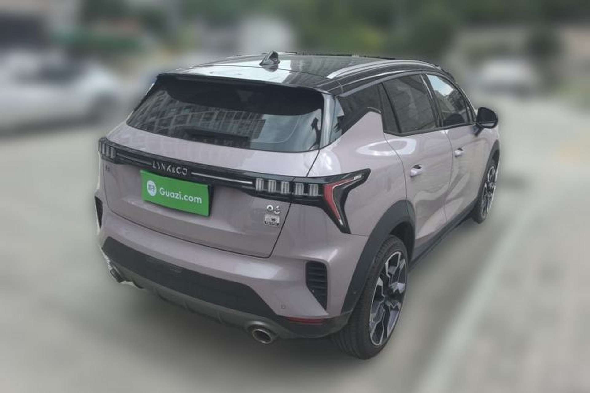 Used Lynk & Co 06 2021 1.5T Shero Pink Special Edition Rear Right 45 Deg