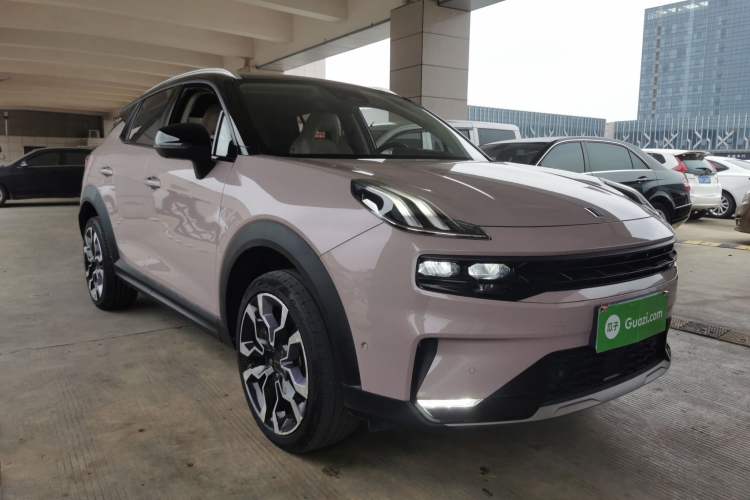 Used Lynk & Co 06 2021 1.5T Shero Pink Special Edition Front Right 45 Deg