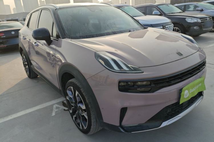 Used Lynk & Co 06 2021 1.5T Shero Pink Special Edition Front Right 45 Deg