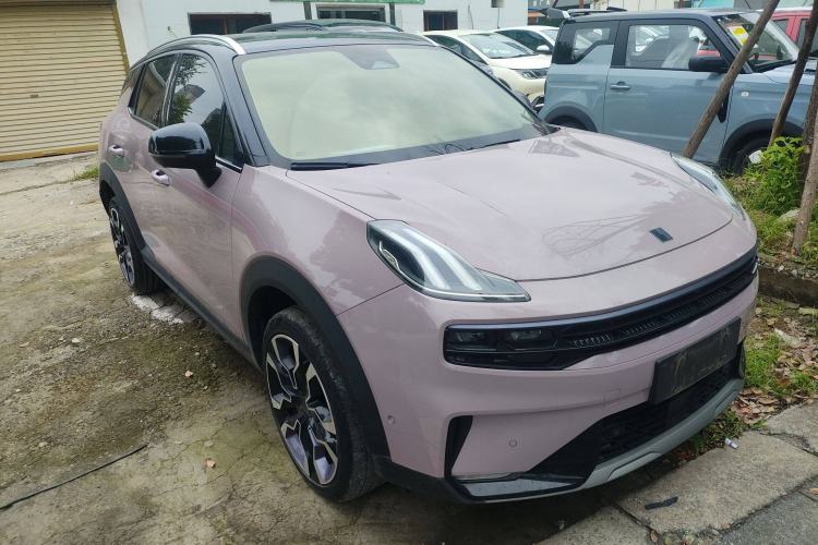 Used Lynk & Co 06 2021 1.5T Shero Pink Special Edition Front Right 45 Deg