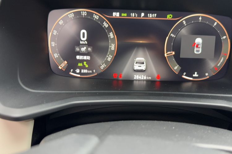Used Lynk & Co 06 2021 1.5T Shero Pink Special Edition Odometer Close Up