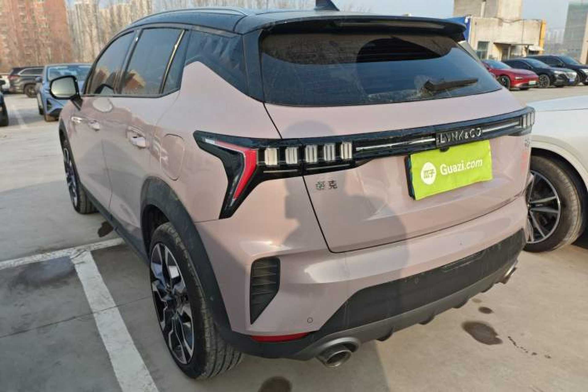 Used Lynk & Co 06 2021 1.5T Shero Pink Special Edition Rear Left 45 Deg