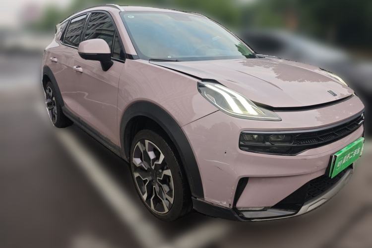Used Lynk & Co 06 EM-P 2022 PHEV Shero Pink Special Edition Front Right 45 Deg