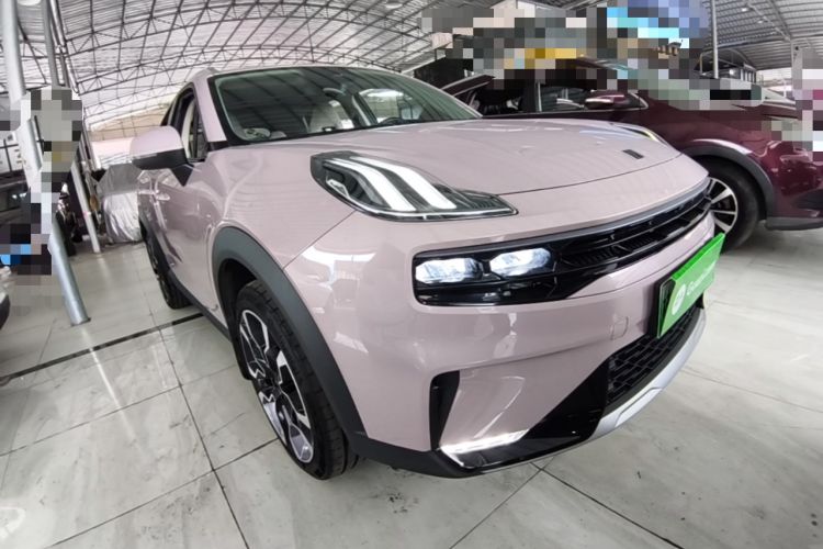 Used Lynk & Co 06 EM-P 2022 PHEV Shero Pink Special Edition Front Right 45 Deg