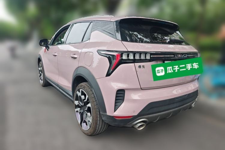 Used Lynk & Co 06 EM-P 2022 PHEV Shero Pink Special Edition Rear Left 45 Deg