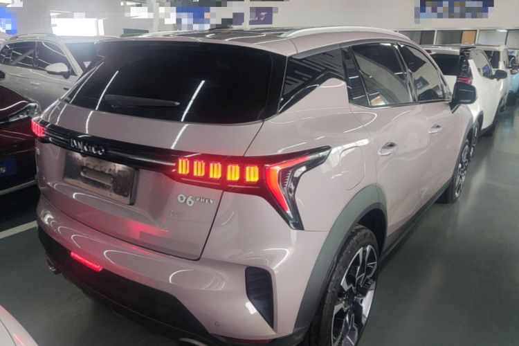 Used Lynk & Co 06 EM-P 2022 PHEV Shero Pink Special Edition Rear Right 45 Deg