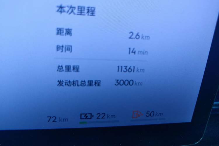 Used Lynk & Co 07 2024 EM-P 126 Long-Range Ultra Odometer Close Up