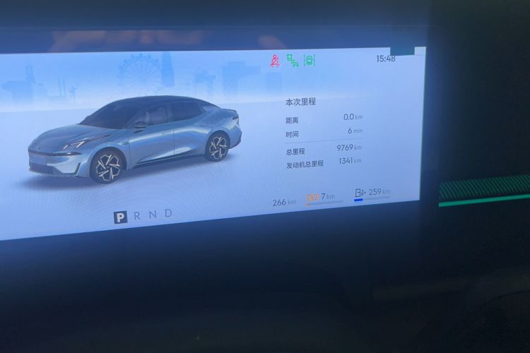 Used Lynk & Co 07 2024 EM-P 126 Long-Range Halo Odometer Close Up