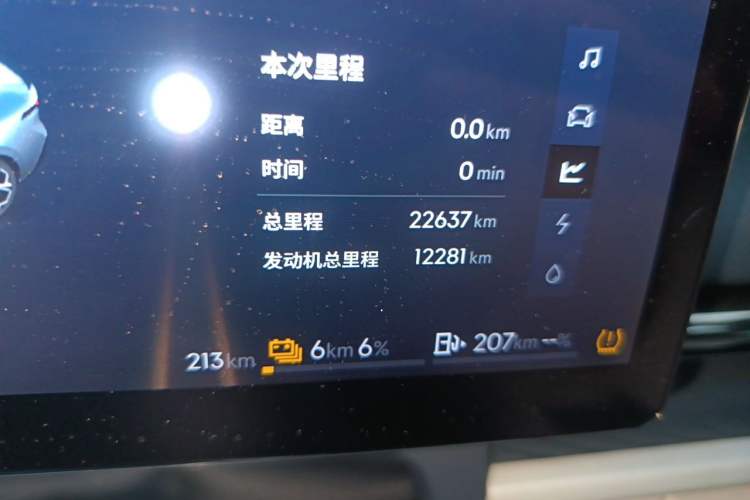 Used Lynk & Co 07 2024 EM-P 126 Long-Range Ultra Odometer Close Up