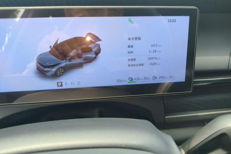 Used Lynk & Co 07 2024 EM-P 126 Long-Range Ultra Odometer Close Up