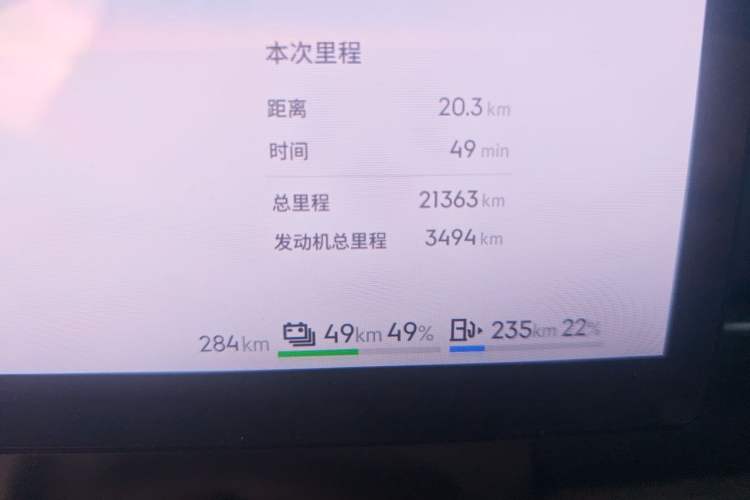 Used Lynk & Co 07 2024 EM-P 126 Long-Range Ultra Odometer Close Up