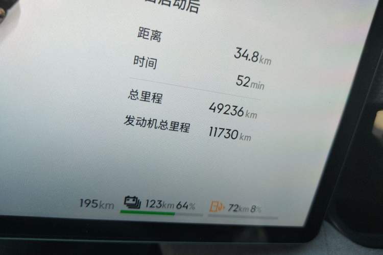 Used Lynk & Co 08 EM-P 2023 245km Ultra-Long Range Halo Odometer Close Up