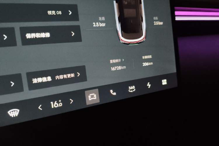 Used Lynk & Co 08 EM-P 2023 120km Long-Range Halo Odometer Close Up