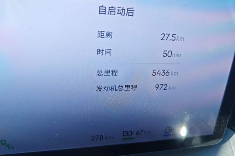 Used Lynk & Co 08 EM-P 2025 245km Ultra-Long Range Halo Odometer Close Up