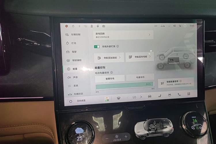 Used Lynk & Co 09 EM-P 2021 2.0T PHEV Halo Seven-Seater Audio And AC Panel