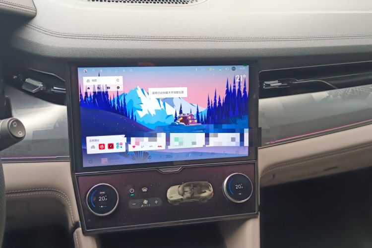 Used Lynk & Co 09 EM-P 2023 2.0TD EM-P Long-Range Version AM Seven-Seater Audio And AC Panel