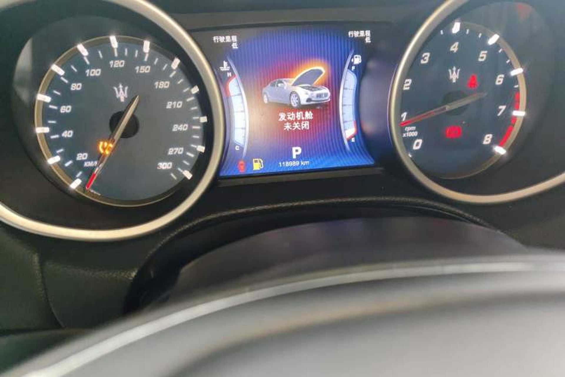 Used Maserati Ghibli  Odometer Close Up