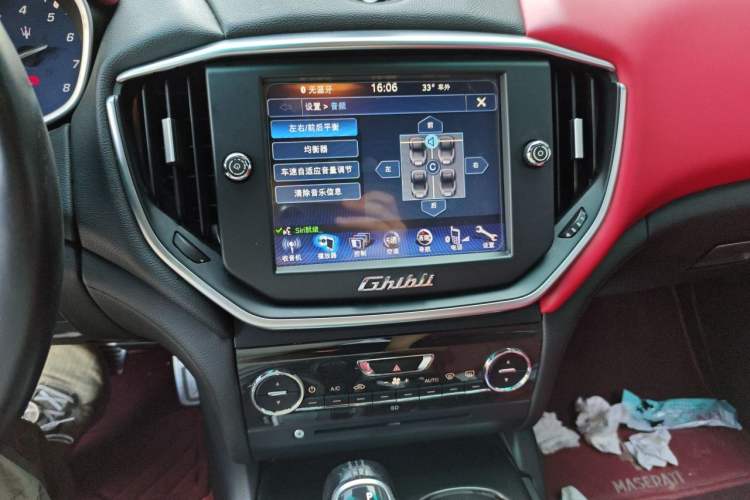 Used Maserati Ghibli 2014 3.0T Standard Edition Audio And AC Panel
