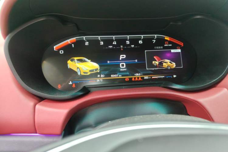 Used Maserati Ghibli 2014 3.0T Standard Edition Odometer Close Up