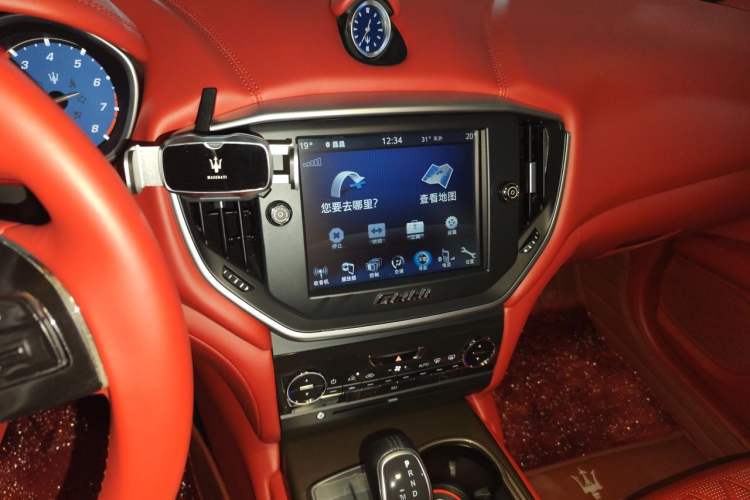 Used Maserati Ghibli 2014 3.0T Standard Edition Audio And AC Panel