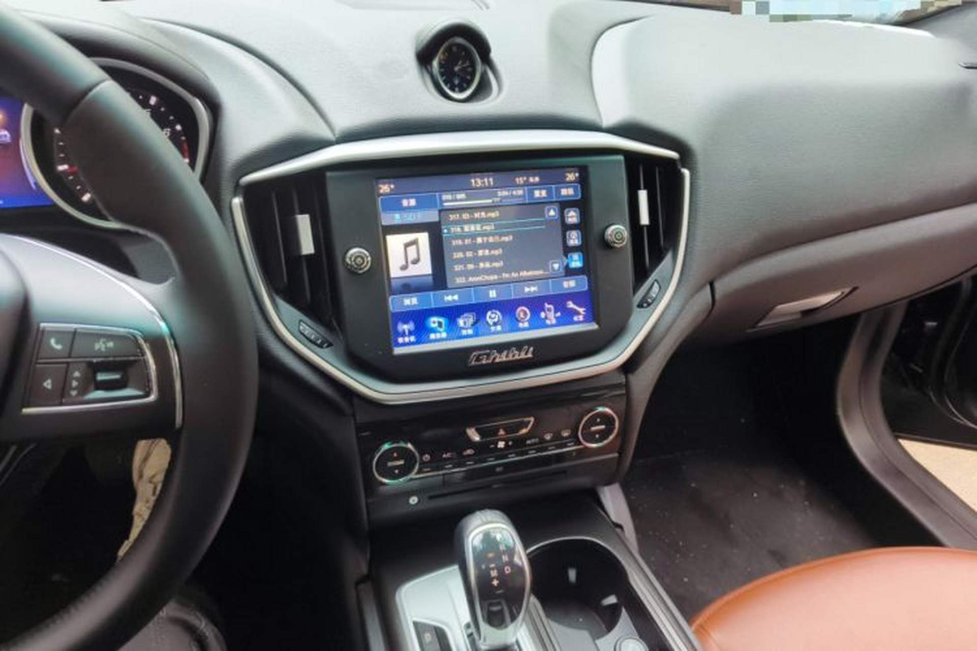 Used Maserati Ghibli 2014 3.0T Standard Edition Audio And AC Panel