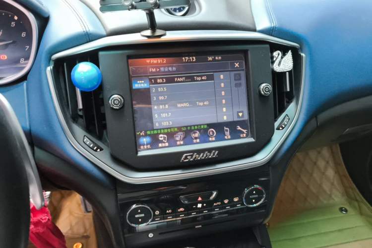 Used Maserati Ghibli 2014 3.0T Standard Edition Audio And AC Panel